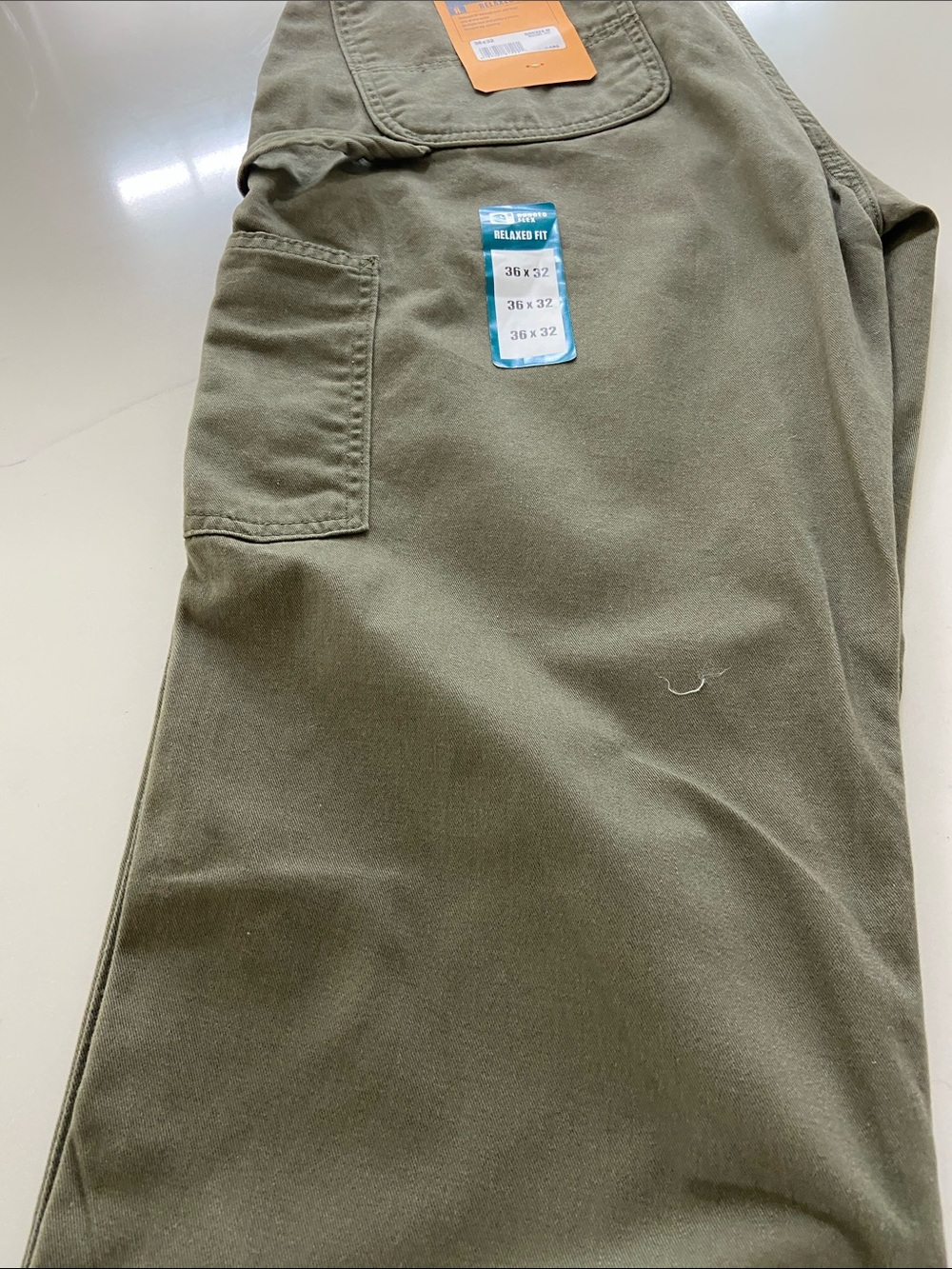 Carhartt Olive Green Relaxed Fit Work Pants - Picture 2 of 16